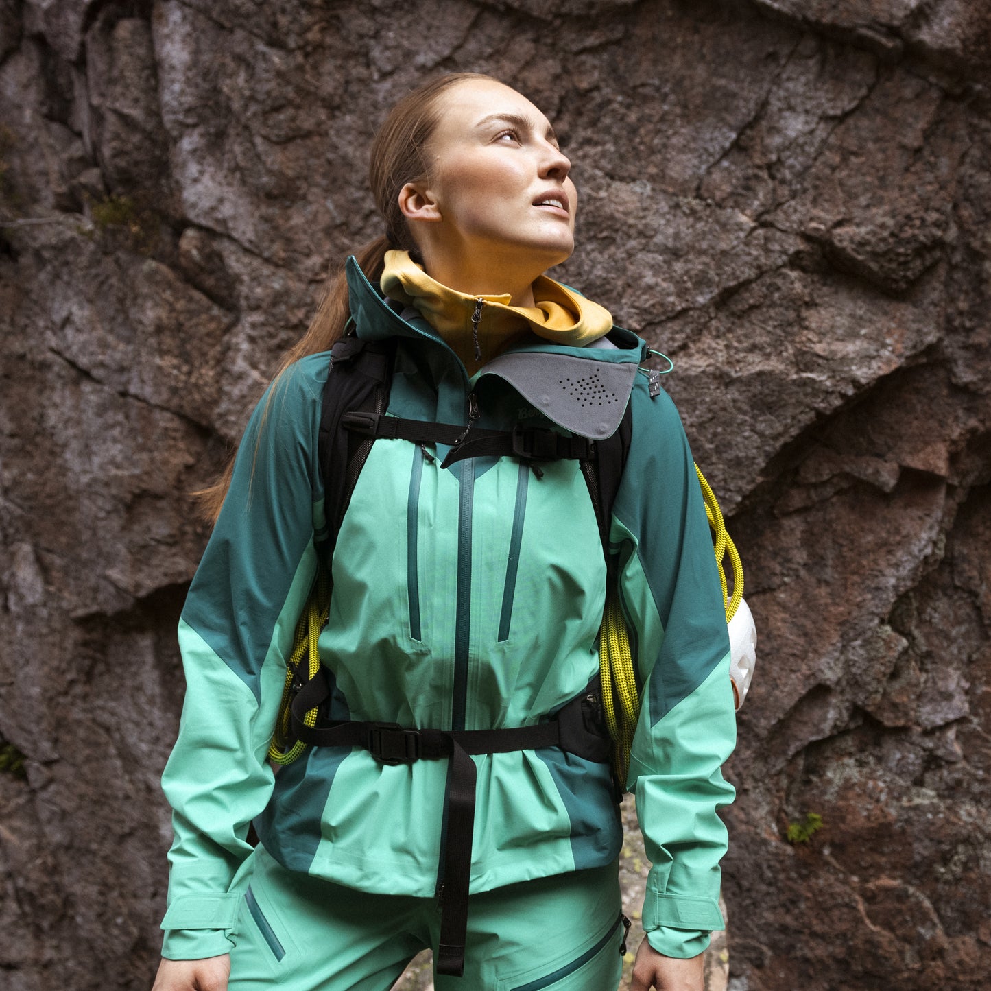 Bergans Tind 3L Shell Jacket Women Light Malachite Green/Malachite Green