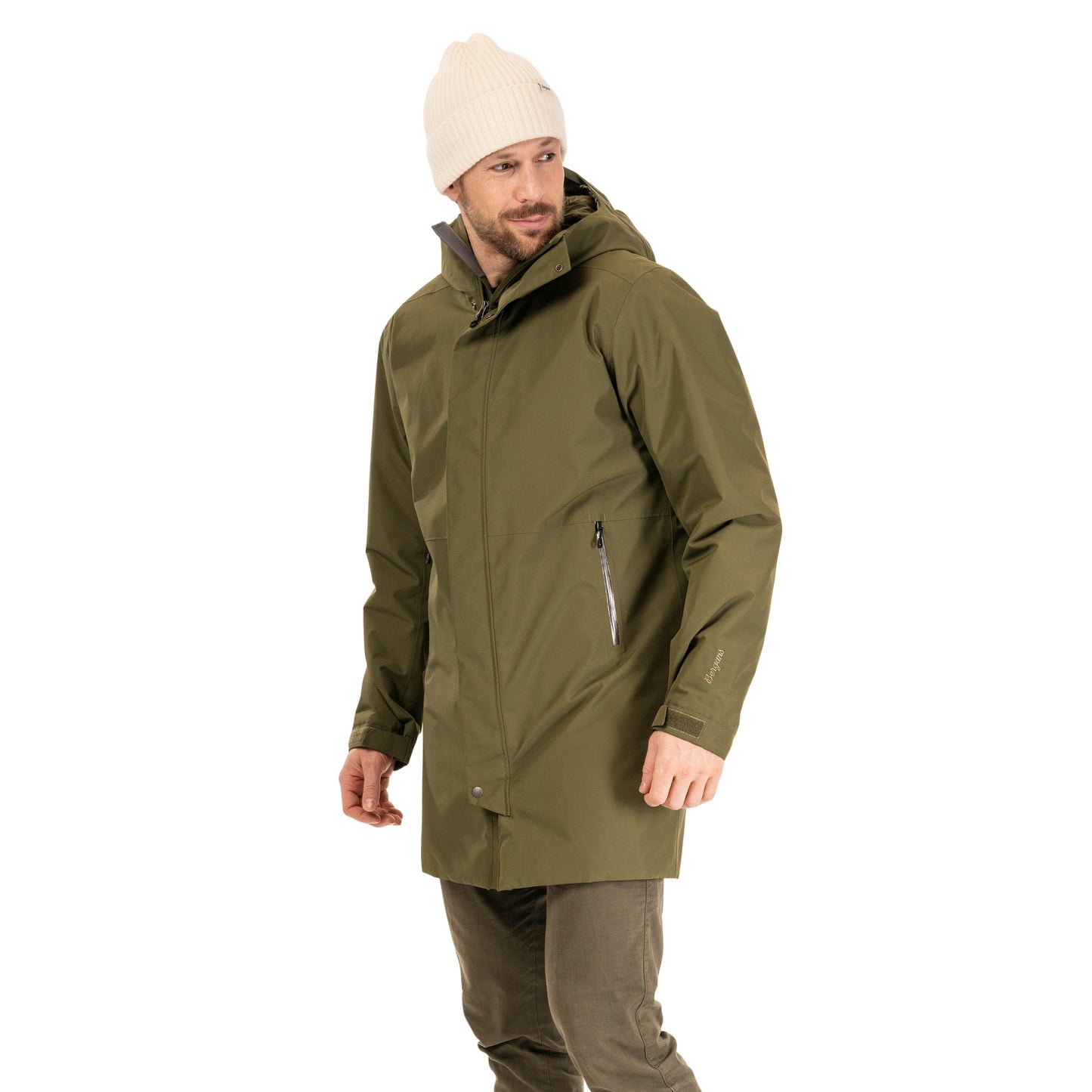 Bergans Urban Insulated Shell Coat Men Dark Green Mud