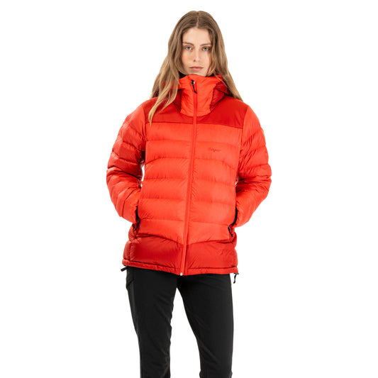Bergans Women's Vaagaa Allround Down Jacket Peachy Red / Crimson Red