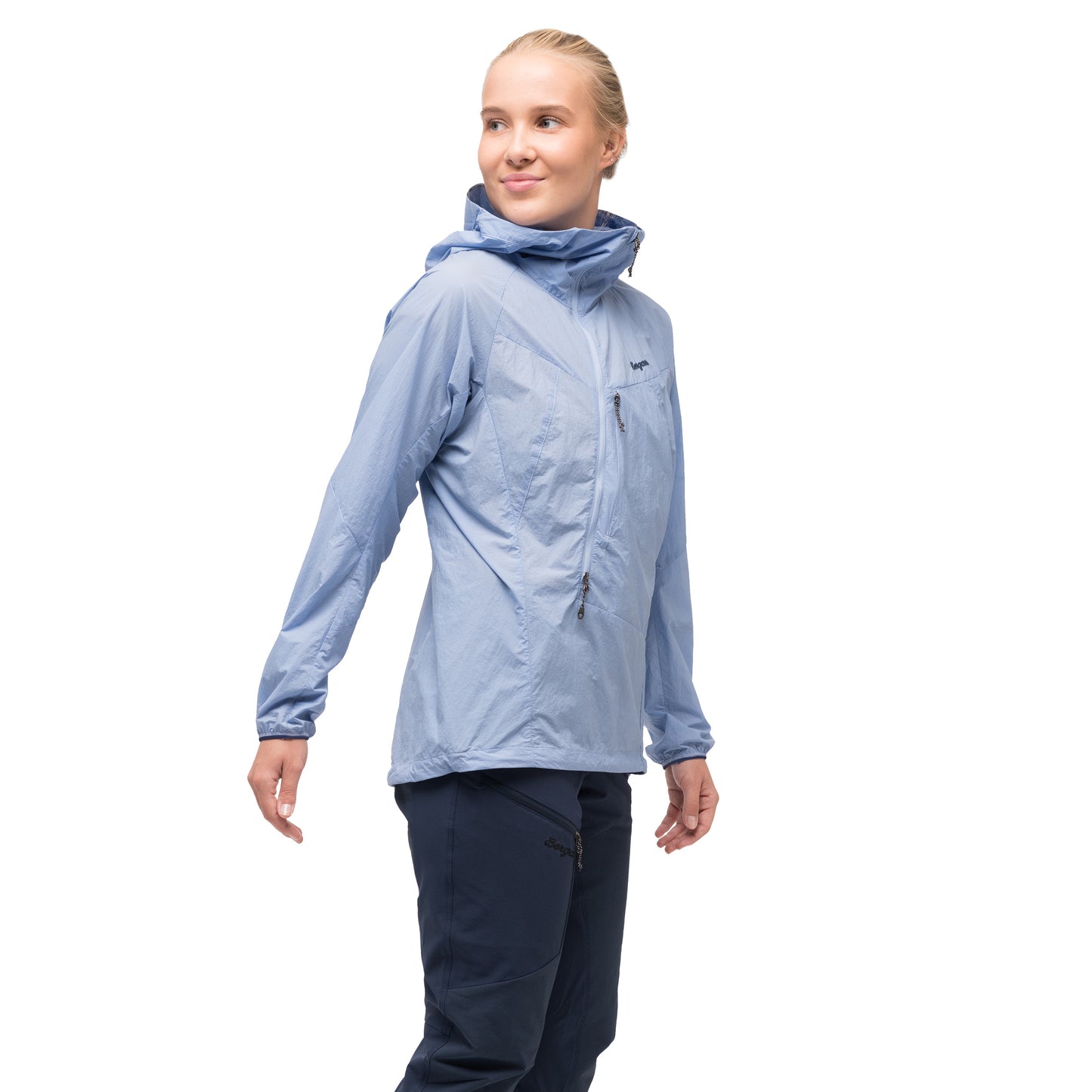 Bergans Tind Windbreaker Anorak Women Blueberry Milk