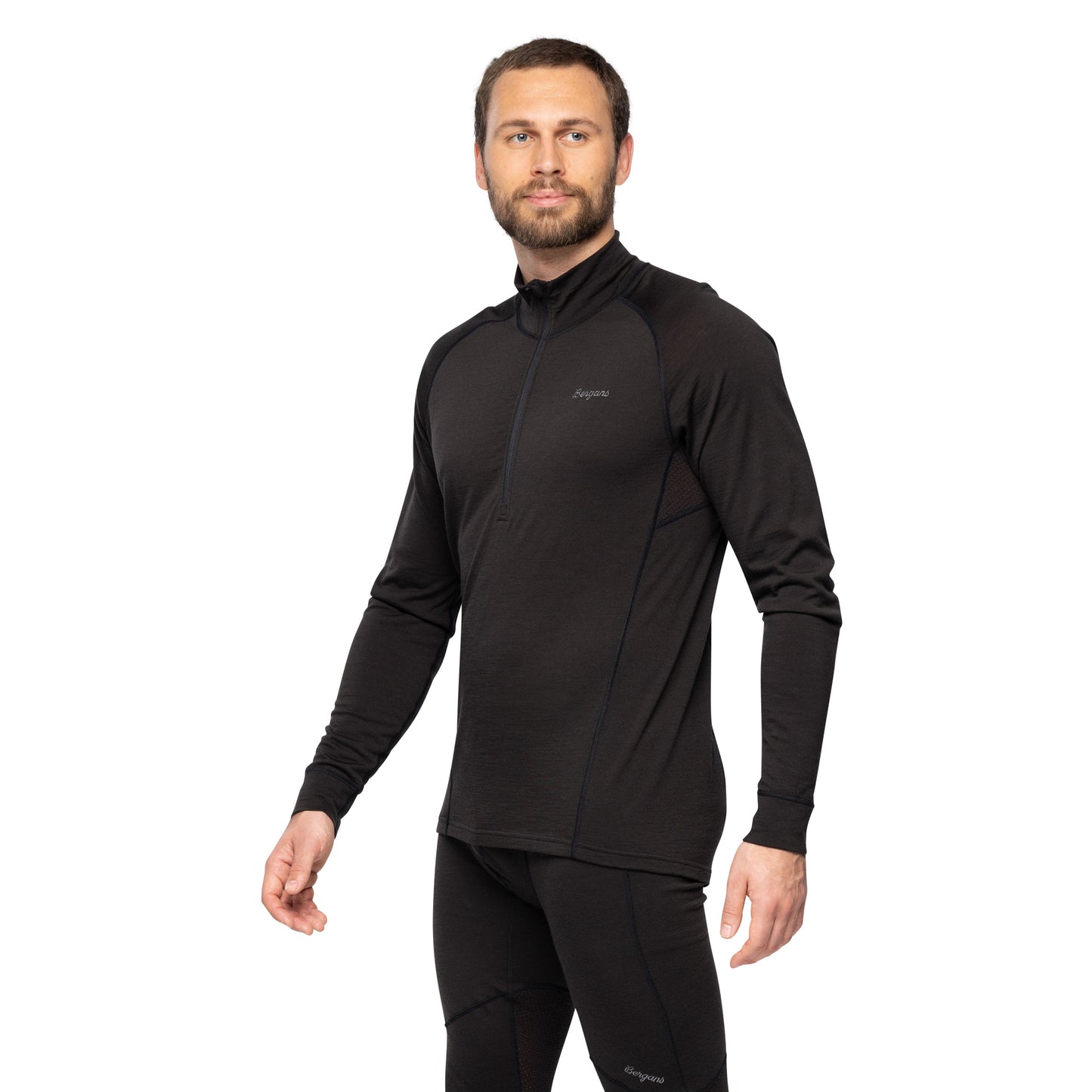 Bergans Inner:Pure Merino Half Zip Men Black