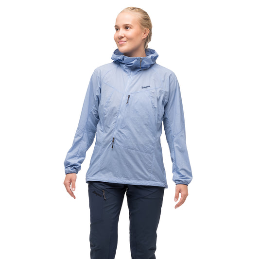Bergans Tind Windbreaker Anorak Women Blueberry Milk