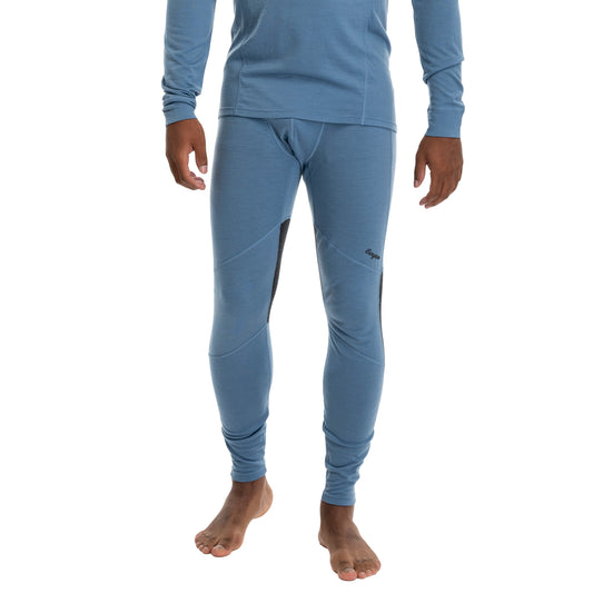 Bergans Inner:Pure Merino Tights Men Elemental Blue / Dark Shadow Grey