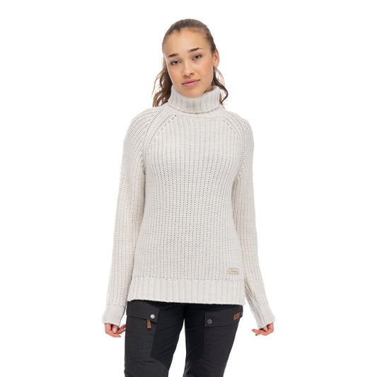 Bergans Nordmarka Merino High Neck Jumper Women Vanilla White