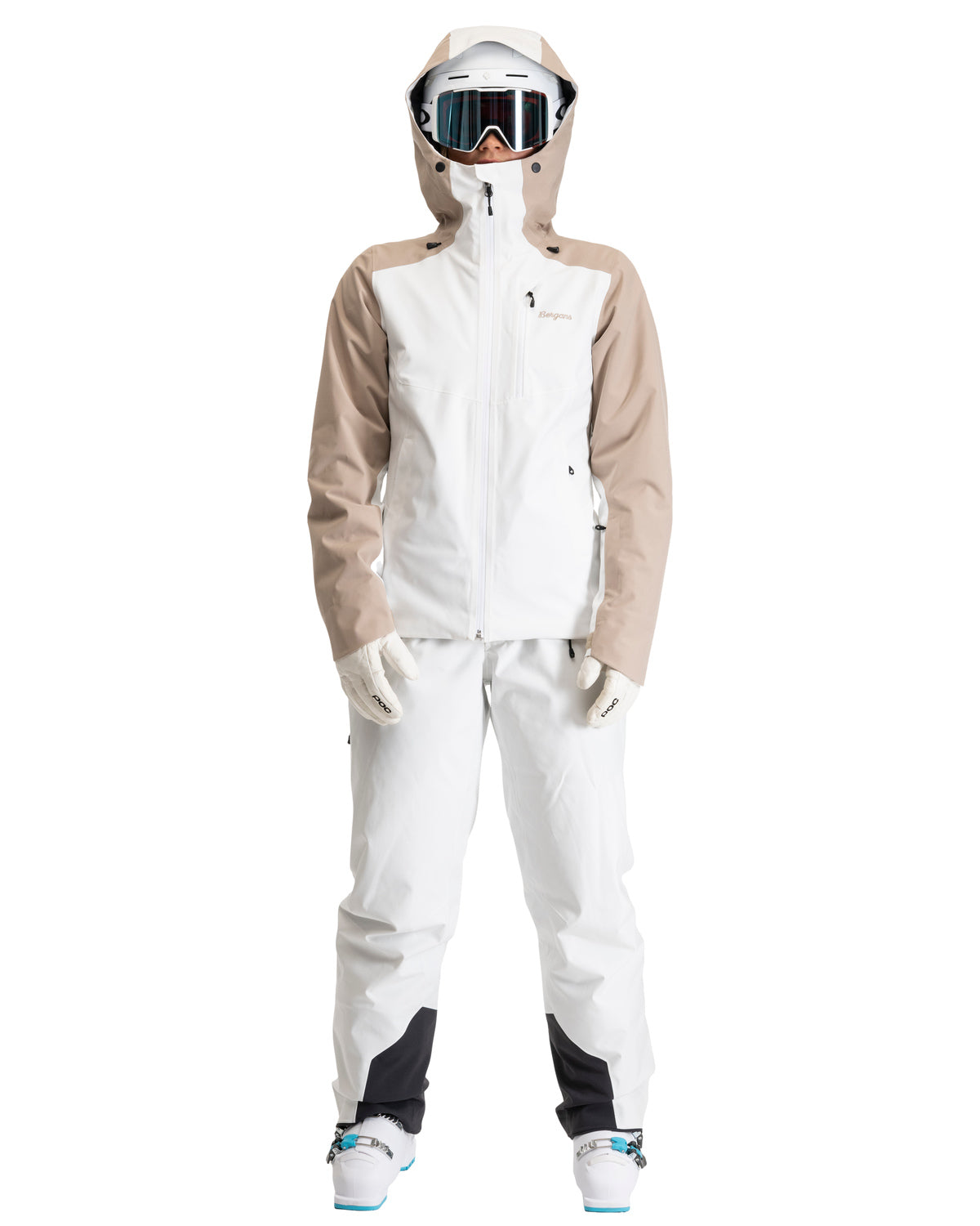 Bergans Oppdal Insulated Shell Jacket Dam Arctic White/Sandstone