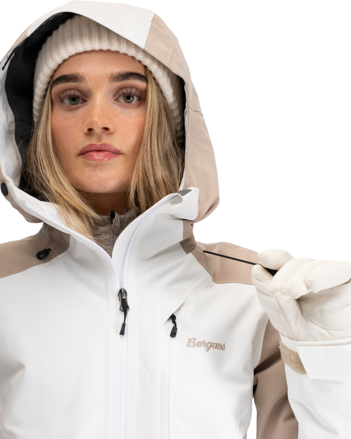 Bergans Oppdal Insulated Shell Jacket Dam Arctic White/Sandstone