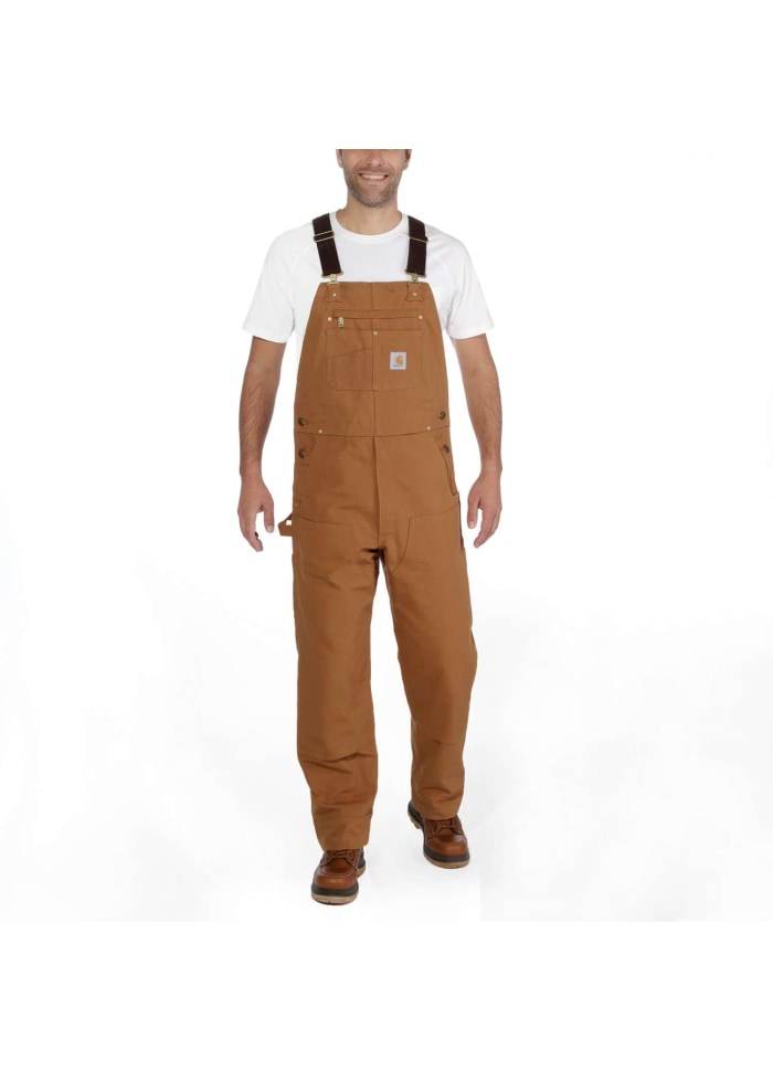 Carhartt Duck Bib Overall Brown - NatureLife