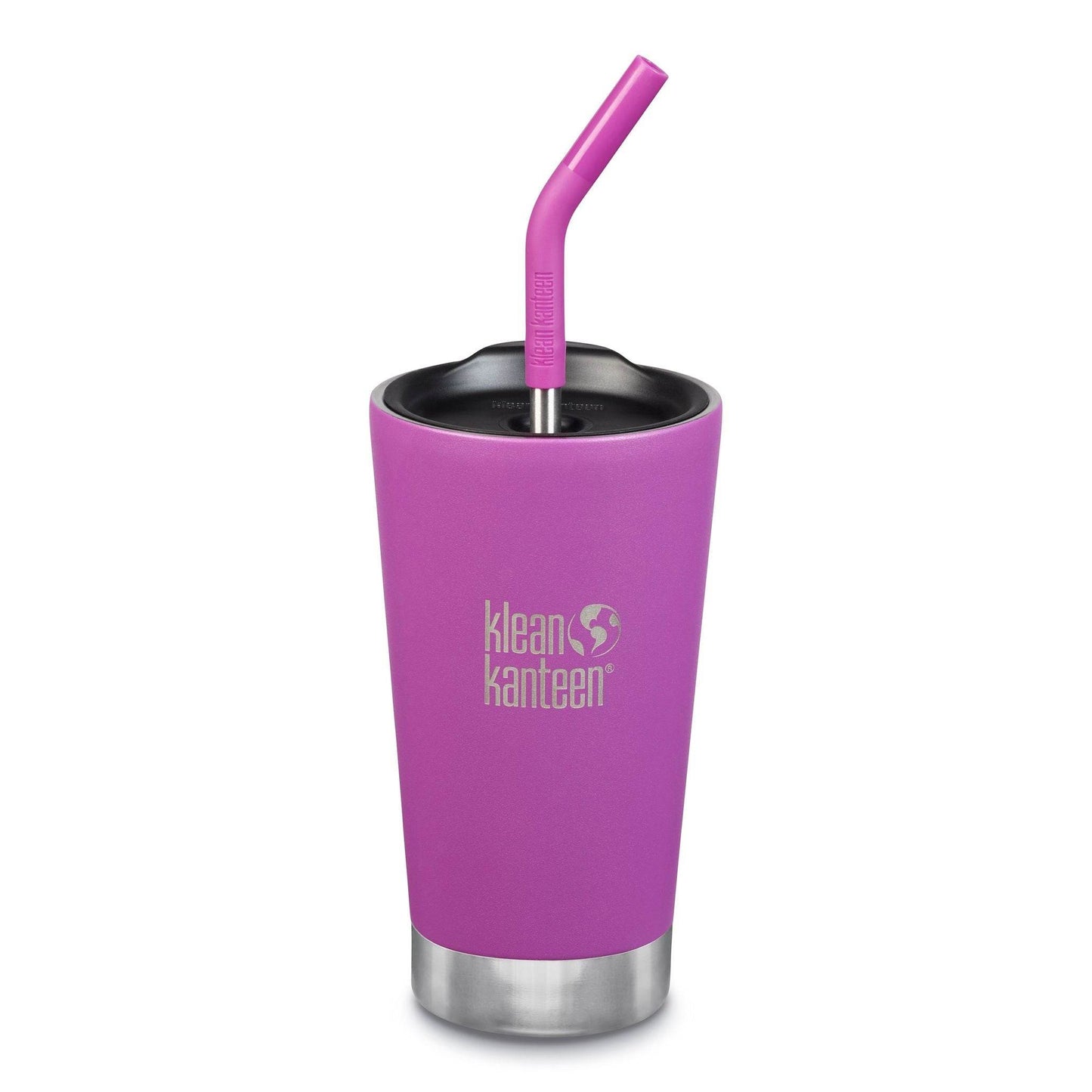 Klean Kanteen Isolerad Tumbler 473ml Med Sugrör Ljusrosa - NatureLife