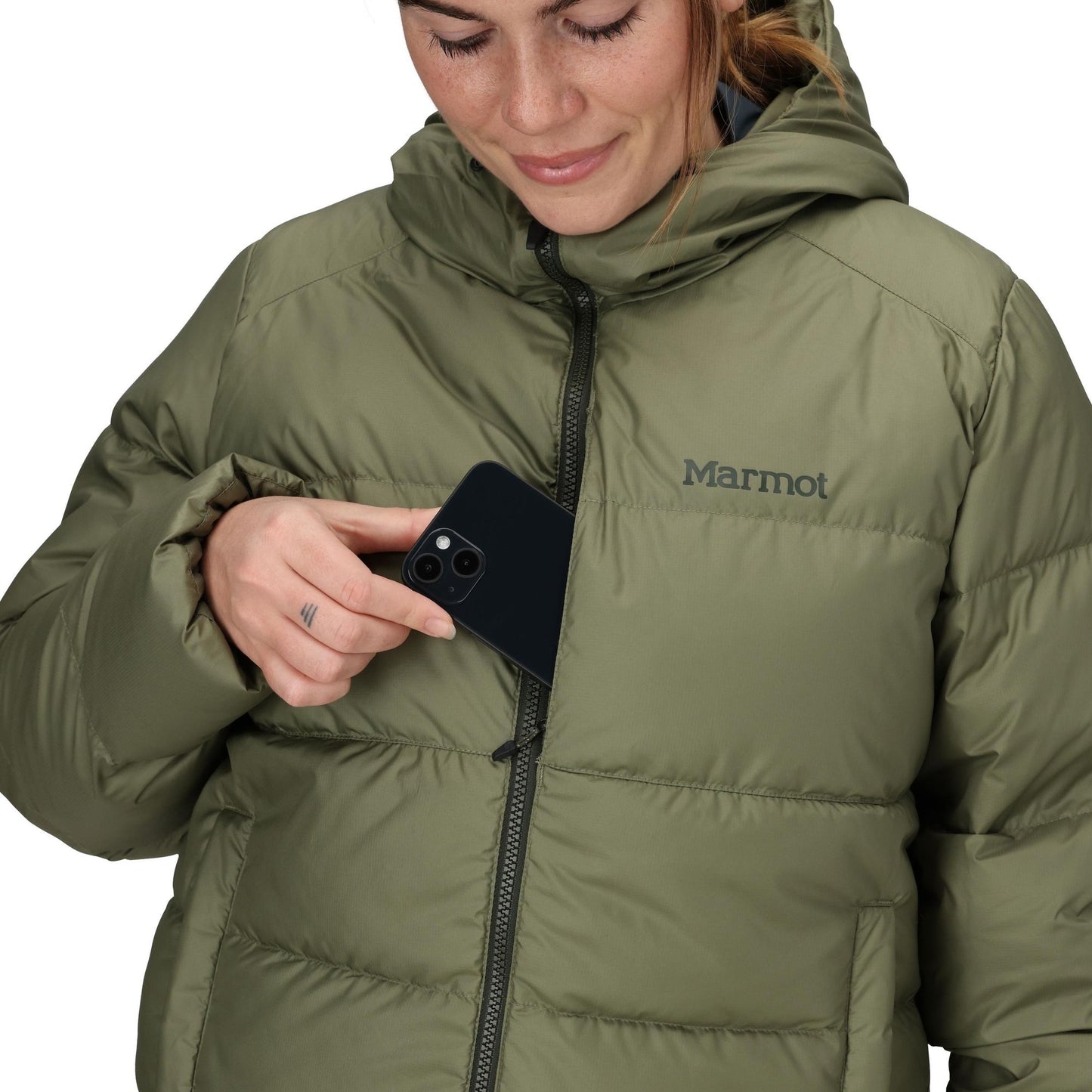 Marmot Wm's Guides Down Hoody Olive Grove