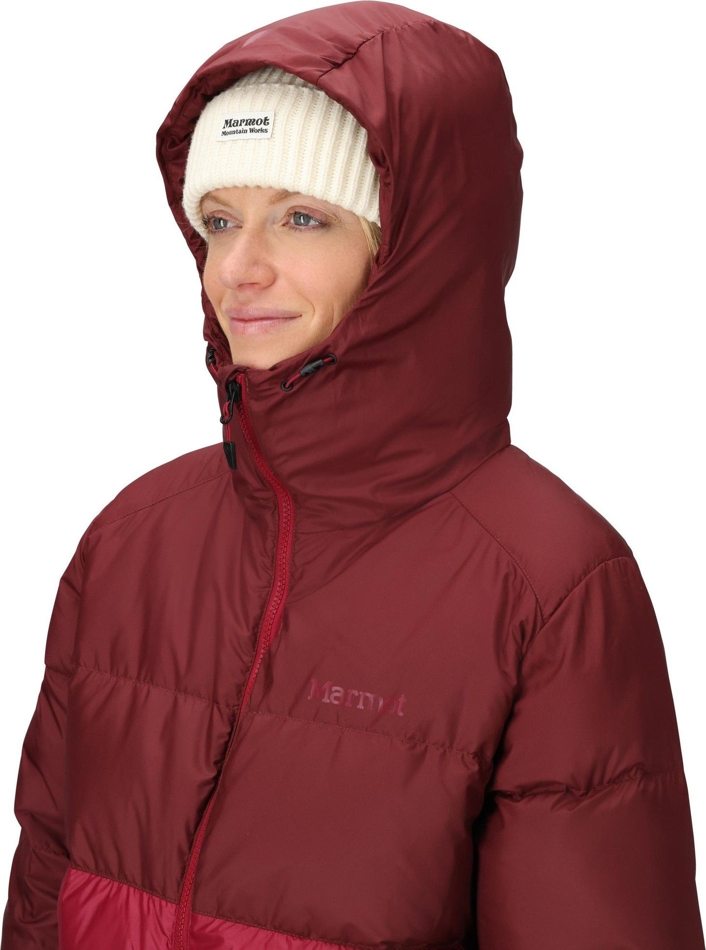 Marmot Wm's Guides Down Hoody Acai Berry/Red Mulberry