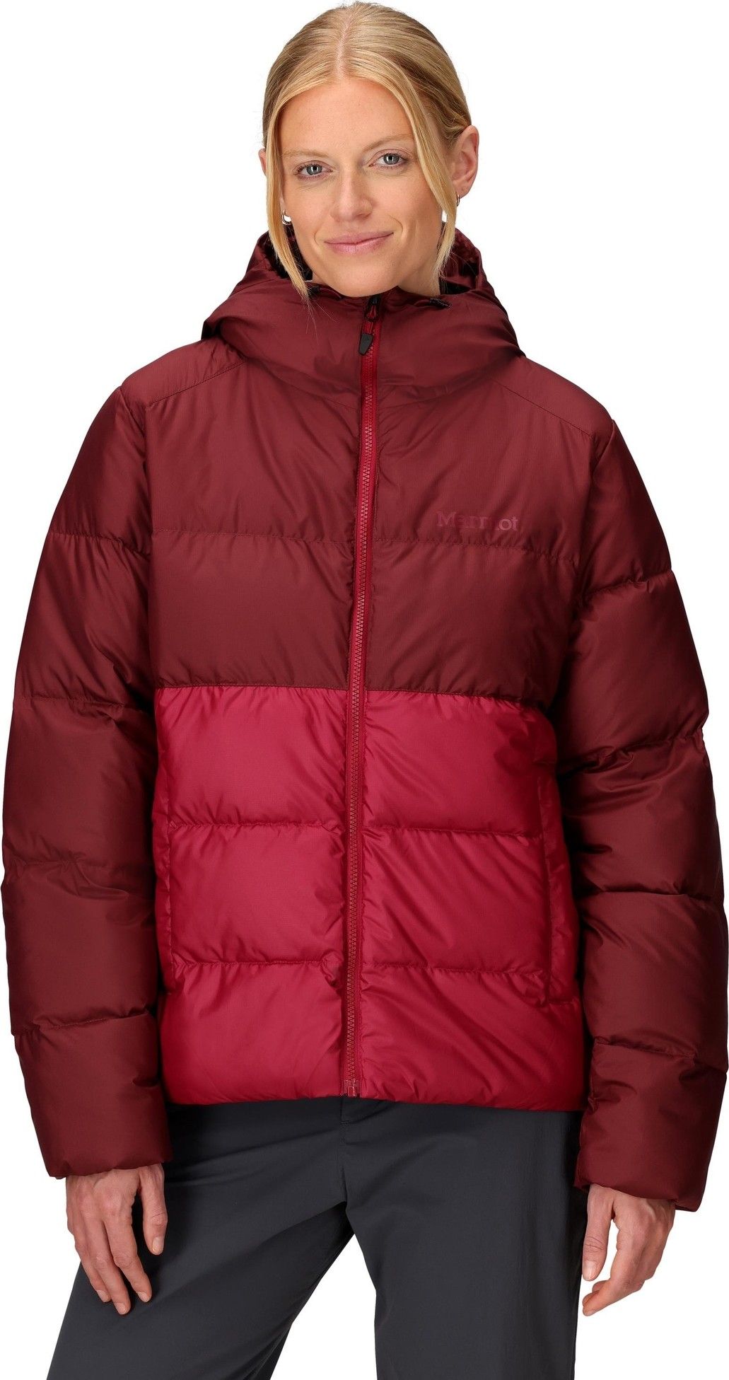 Marmot Wm's Guides Down Hoody Acai Berry/Red Mulberry