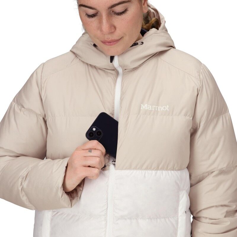 Marmot Wm's Guides Down Hoody Birch Bark / Pearl