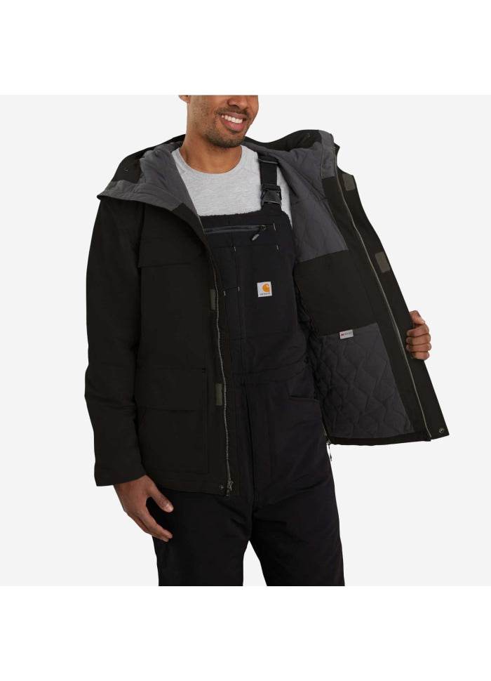 Carhartt Super Dux Bonded Chore Coat Black - NatureLife