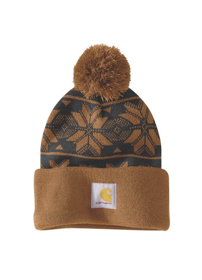 Carhartt Knit Pom Jacquard Beanie - NatureLife