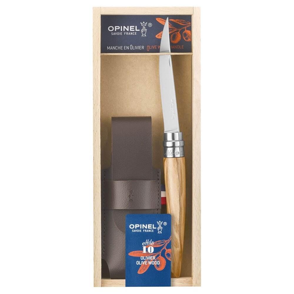 Opinel Case N10 Slim Olive Mirror Blade - NatureLife