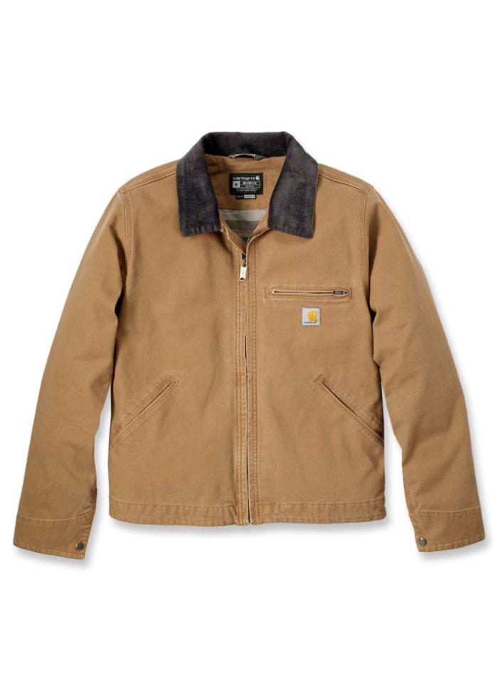 Carhartt Relaxed Fit Duck Detroit Jacket Brown - NatureLife