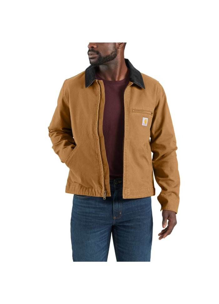 Carhartt Relaxed Fit Duck Detroit Jacket Brown - NatureLife