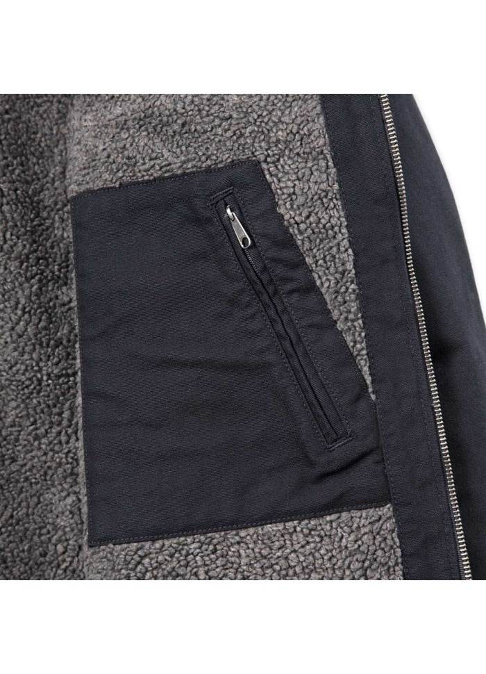 Carhartt Washed Duck Sherpa Lined Jacket Black - NatureLife