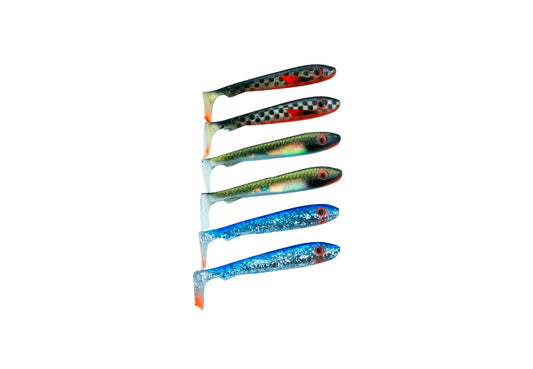 SvartZonker McRubber Bass 8cm 6-Pack Mix