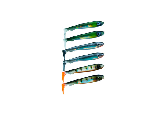 SvartZonker McRubber Bass 8cm 6-Pack Mix