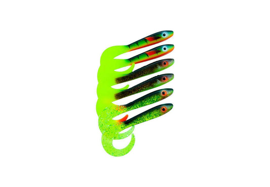 SvartZonker McRubber Tail 11cm 6-Pack Mix