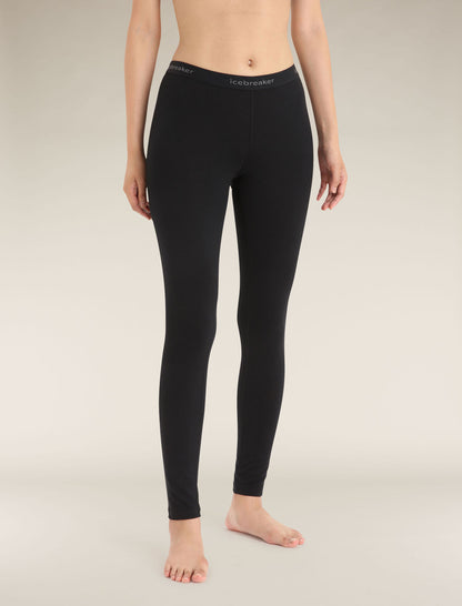 Icebreaker 200 Oasis Termiska Leggings I Merino Black