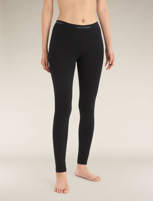 Icebreaker 200 Oasis Termiska Leggings I Merino Black
