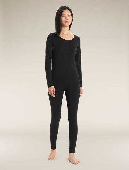 Icebreaker 200 Oasis Termiska Leggings I Merino Black