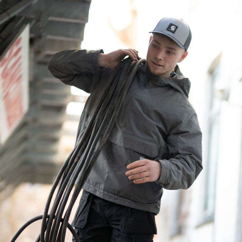 Carhartt Lightweight Packable Anorak Steel Gravel - NatureLife