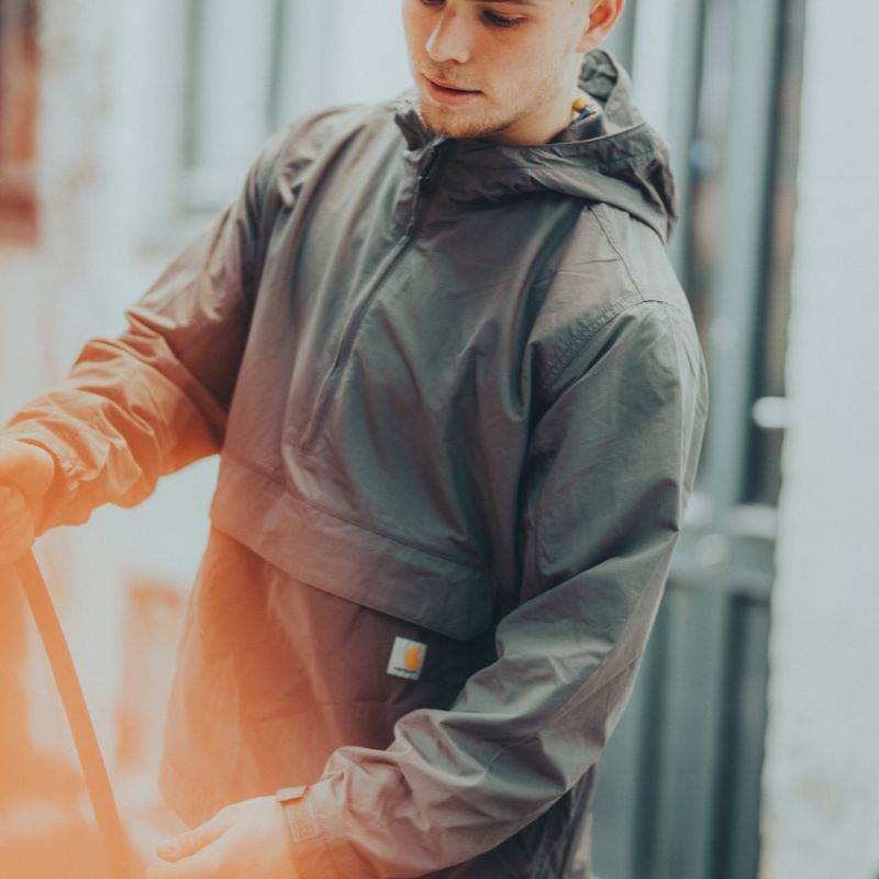 Carhartt Lightweight Packable Anorak Steel Gravel - NatureLife