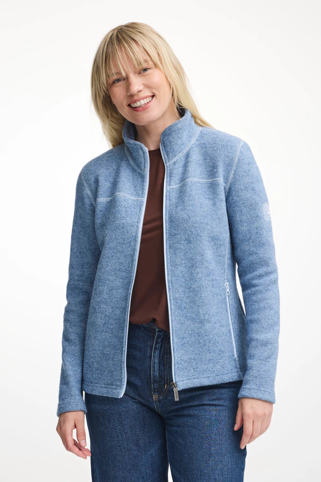 Ivanhoe Women's Beata Full Zip Faded Denim