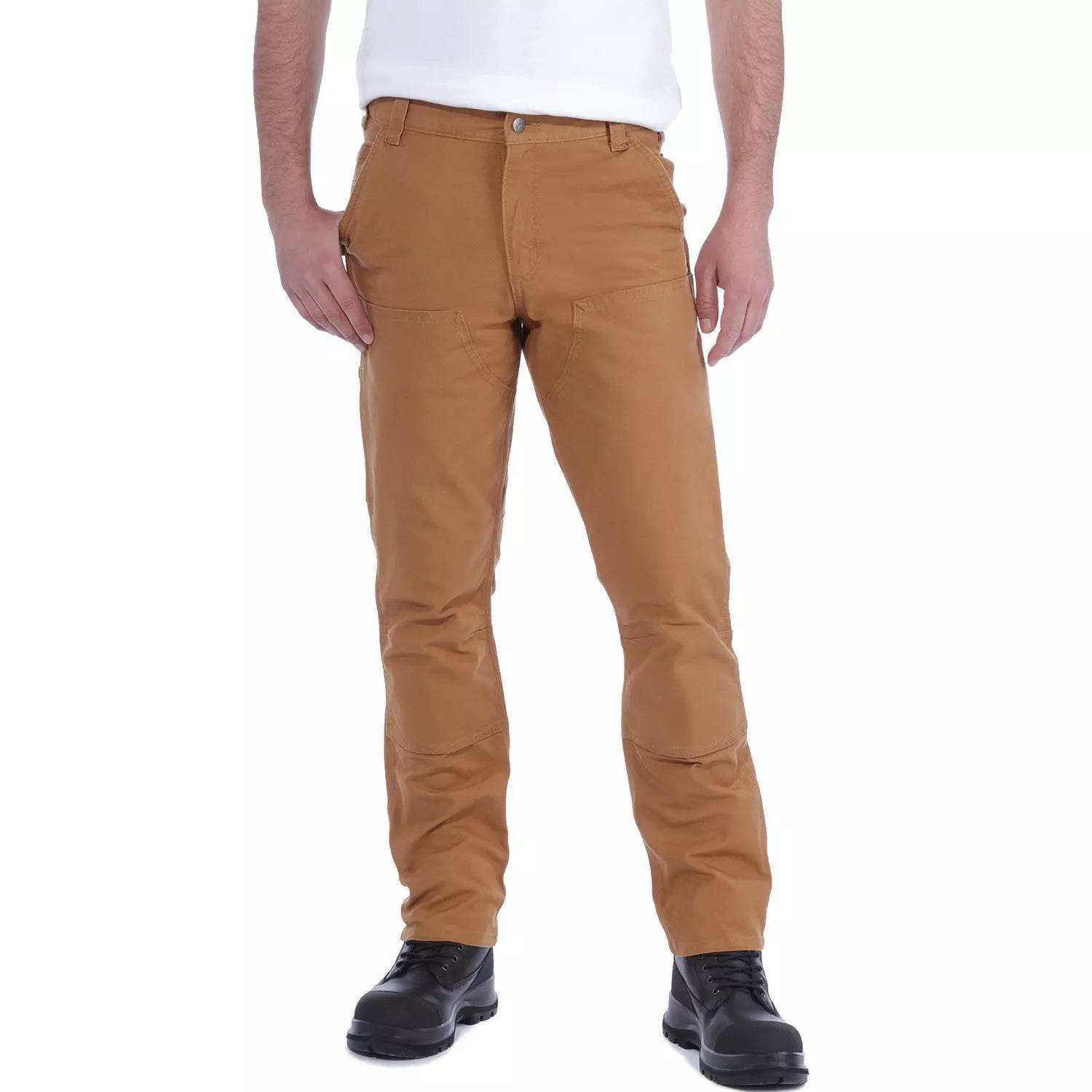Carhartt Stretch Duck Double Front Brown - NatureLife