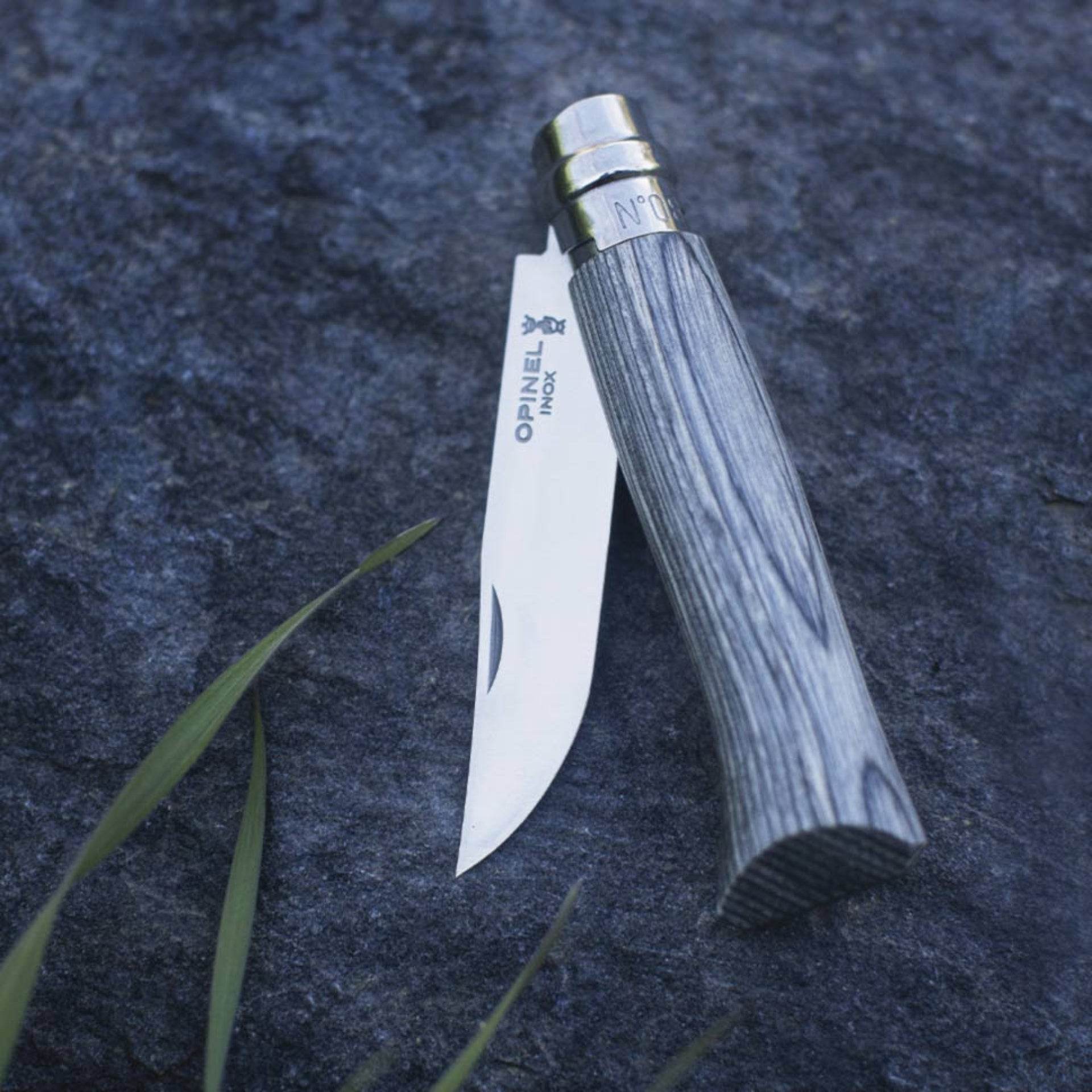 Opinel N08 Laminated Birch Grey - NatureLife