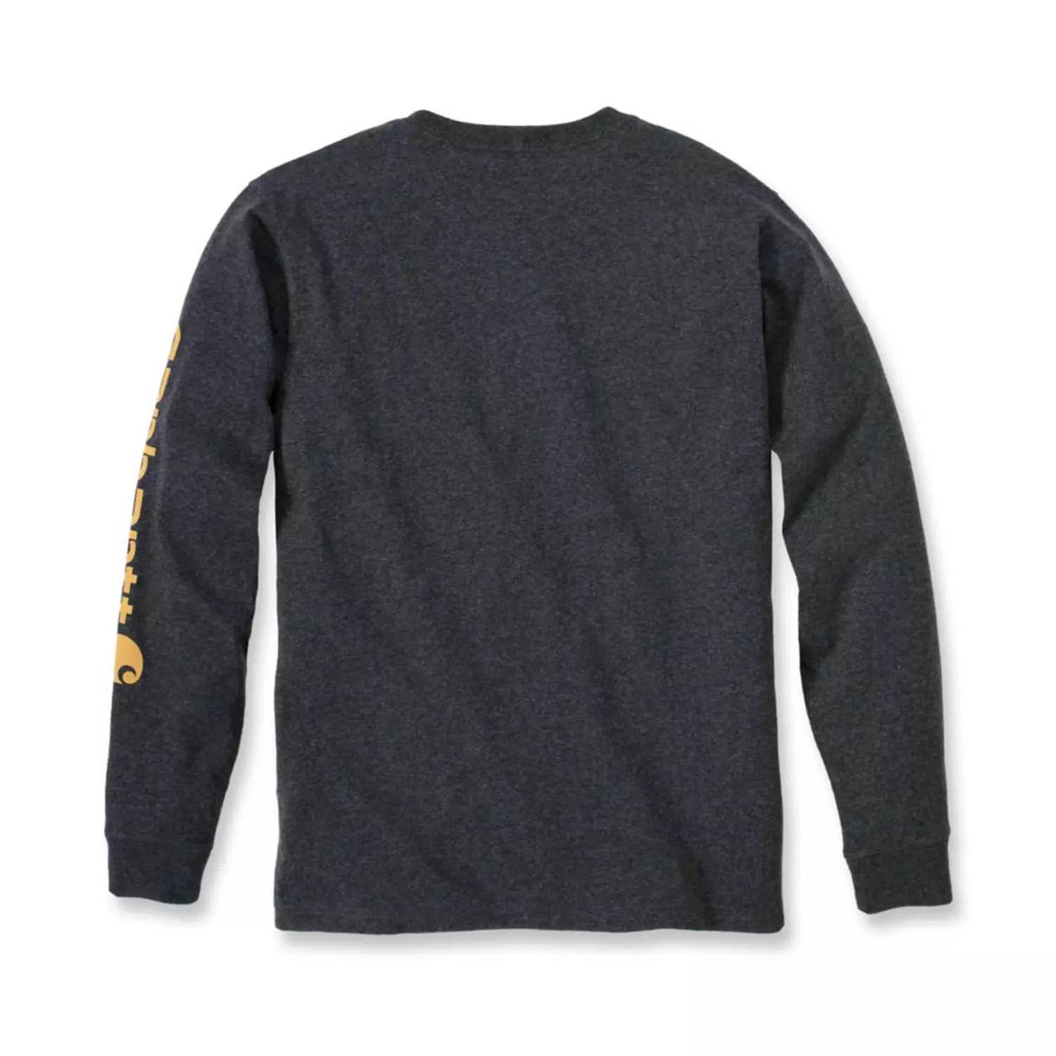 Carhartt Sleeve Logo T-Shirt L/S Carbon Heather - NatureLife