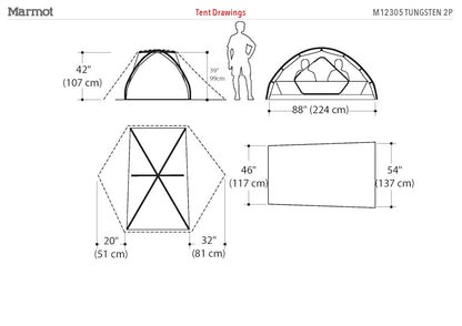 Marmot Tungsten 2P Solar/Red Sun