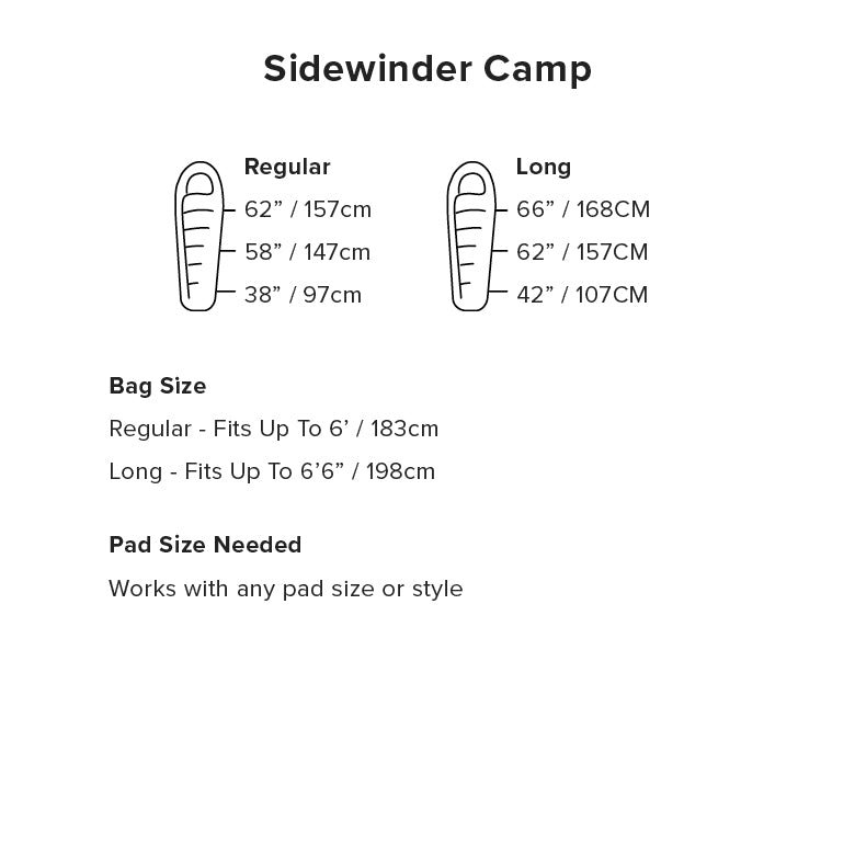 Big Agnes Sidewinder Camp 20 (FireLine Eco) REGULAR