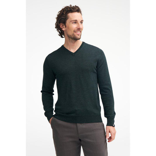 Ivanhoe Merino V-Neck Male Rifle green
