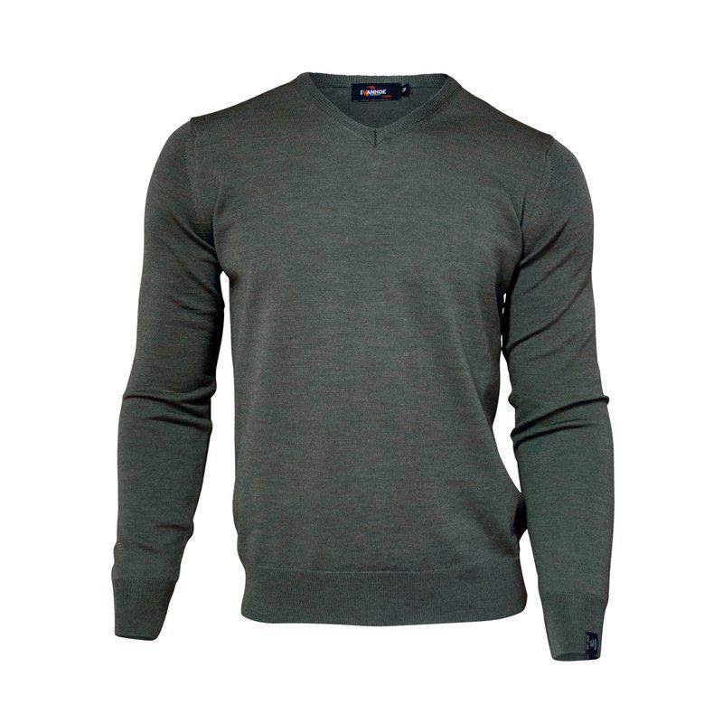Ivanhoe Merino V-Neck Male Rifle green