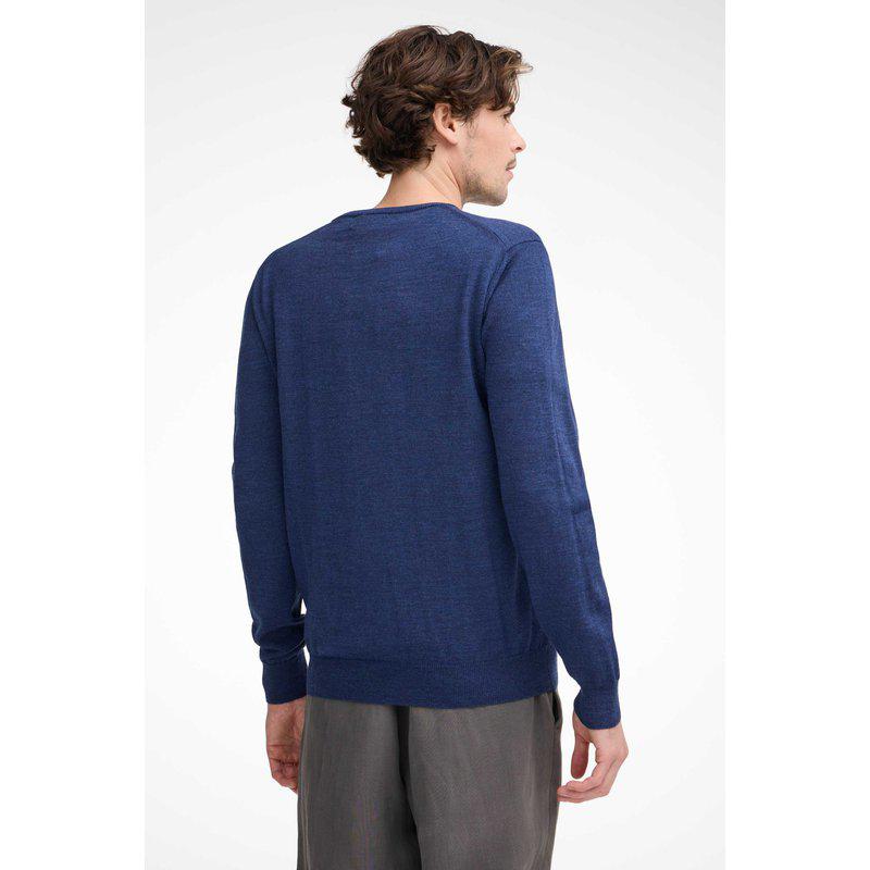 Ivanhoe Merino V-Neck Male Steelblue