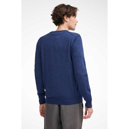 Ivanhoe Merino V-Neck Male Steelblue