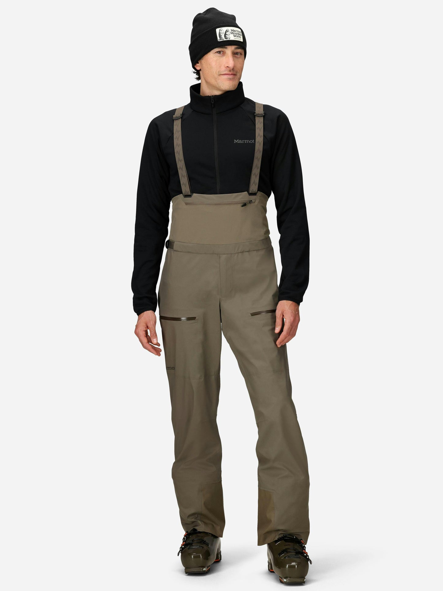 Marmot Solitude UL Bio 1/4 Bib Claystone