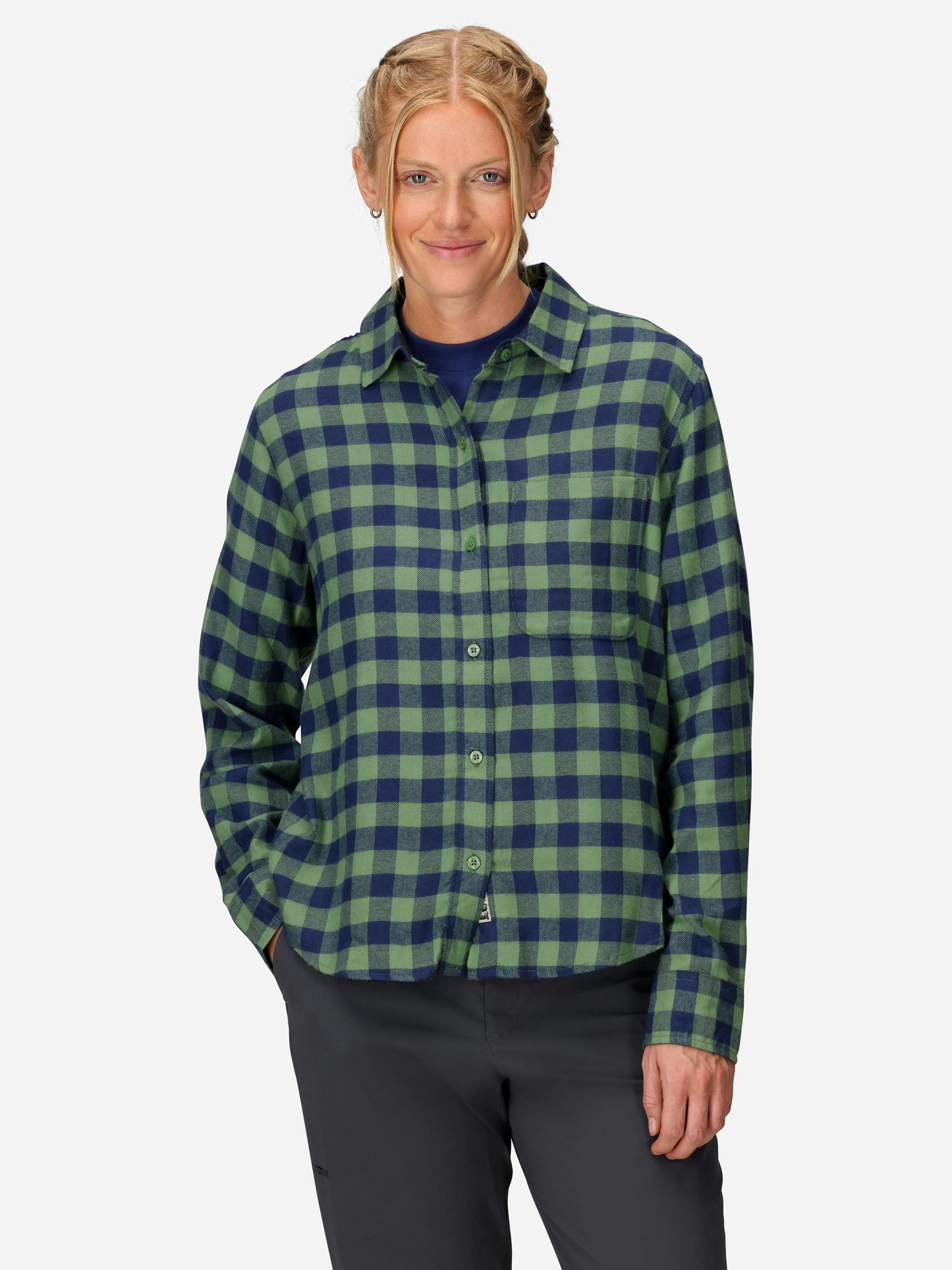Marmot Wm's Rush Creek Leightweight Flannel LS Agate Green