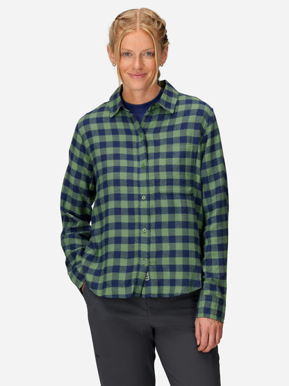 Marmot Wm's Rush Creek Leightweight Flannel LS Agate Green