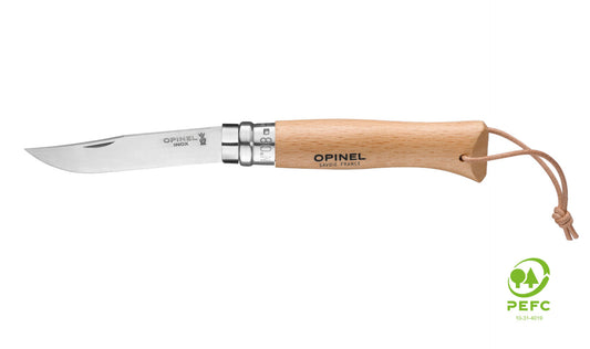 Opinel N°08 Bushwhacker Beech Stainless Steel