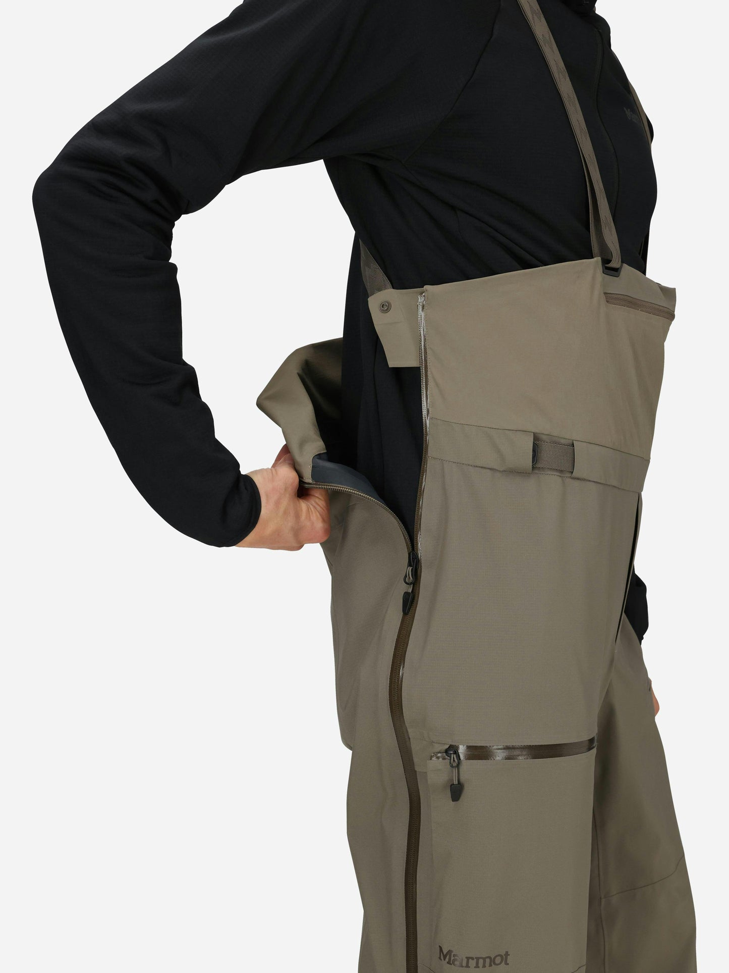 Marmot Solitude UL Bio 1/4 Bib Claystone