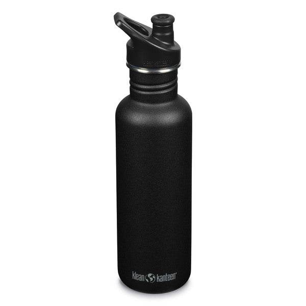 Klean Kanteen Classic 800ml Vattenflaska Svart - NatureLife