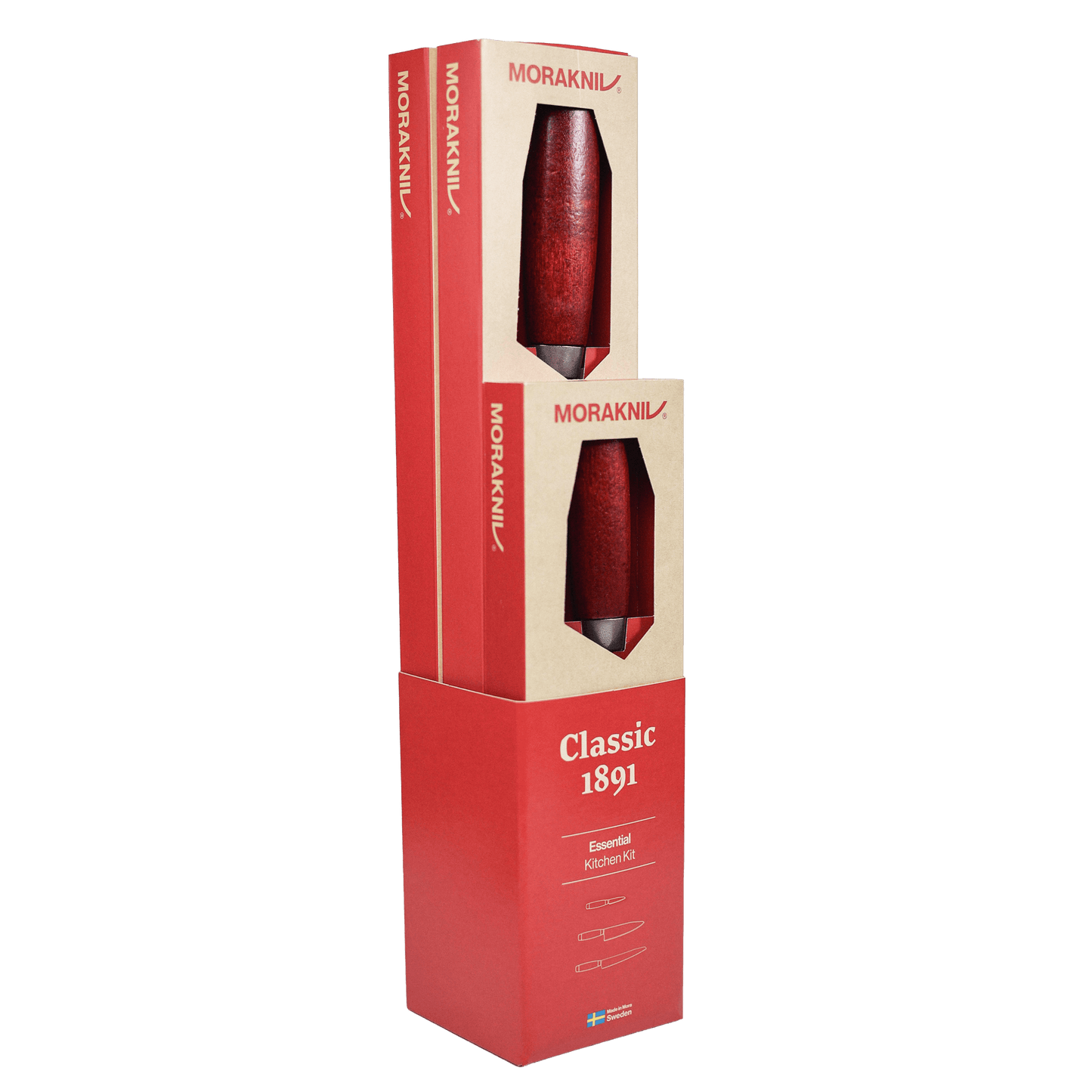 Morakniv Essential Kitchen Kit 3Pcs Red