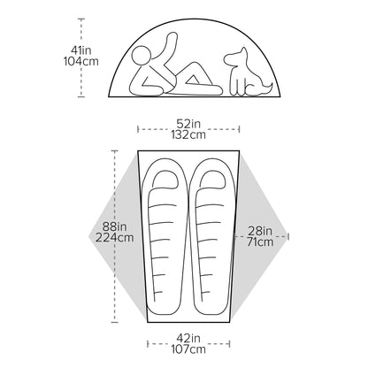 Big Agnes Copper Spur UL2 Tangelo