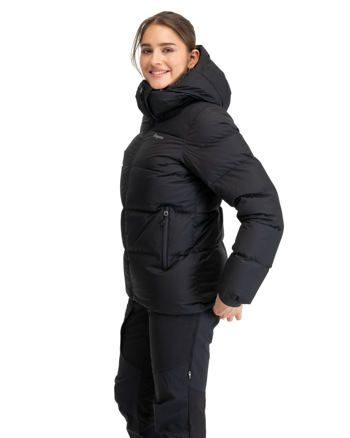 Bergans Lava Warm Down Jacket w/Hood Women Black