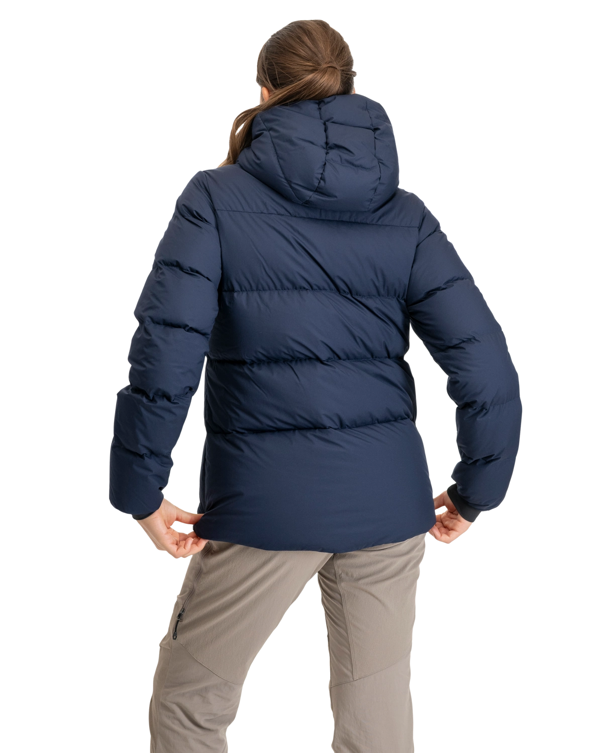 Bergans Lava Warm Down Jacket w/Hood Women Navy Blue